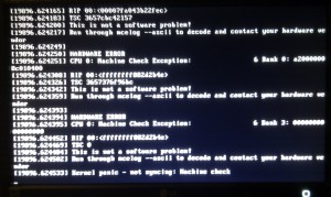 Machine Check Exception Linux makinatan